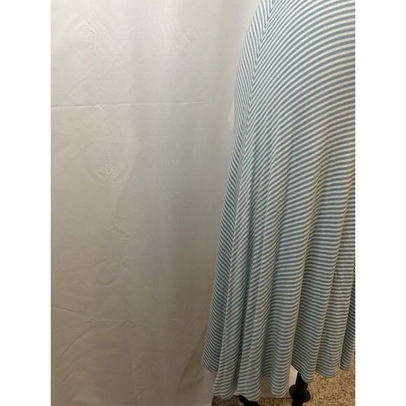 BP Nordstrom Women’s Striped Ribbed Blue Midi Dress Size XX Small - Picture 5 of 9